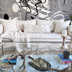 Funda de Cojín Boho Javiera Aplicaciones Lumbar 90x35cms