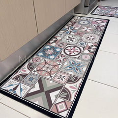 ¡NEW! Set Alfombras de Cocina Rosa Provenza Antideslizante y Absorbente