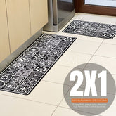 ¡NEW! Set Alfombras de Cocina Baldosas Rosa De Los Vientos Antideslizante y Absorbente