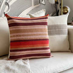 Funda de Cojín Boho Trama San Pedro Cuadrado 50x50cms