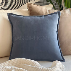 Funda de Cojín Pestaña Azul Cuadrada