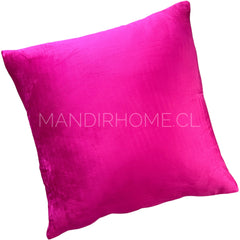 Funda de Cojín Velvet Liso Fucsia