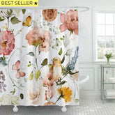 Cortina de baño / Pajarito Acuarela