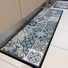 Set Alfombras de Cocina Verde Olivo Antideslizante y Absorbente | Anticharcos y Lavables_