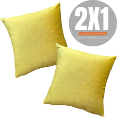 2X1 COMBOS TERCIOPELO AMARILLO 45X45cms - Mandir Home