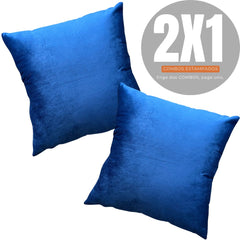 2X1 COMBOS TERCIOPELO AZUL 45X45cms - Mandir Home