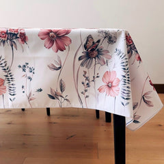 Mantel antimanchas Mariposa Vintage| lavable y sin plancha