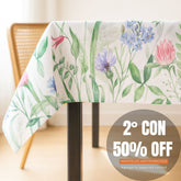 Mantel antimanchas Jardín Suave | lavable y sin plancha