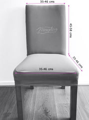 Pack 8 Fundas de Silla Negro/ Confección Nacional