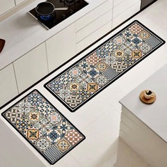 ¡NEW! Set Alfombras de Cocina Terrecota Boho Antideslizante y Absorbente