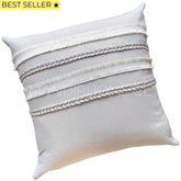 Funda de Cojín Aurora Crudo Cuadrada