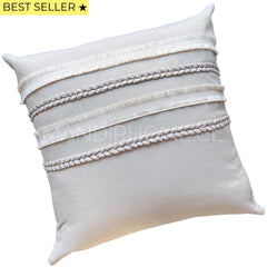 Funda de Cojín Aurora Crudo Cuadrada