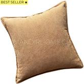 Funda de Cojín Pestaña Camel Cuadrada