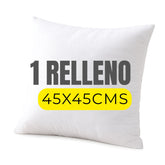 Relleno de Cojín 45x45 Premium | Fibra Siliconada 465 gr.