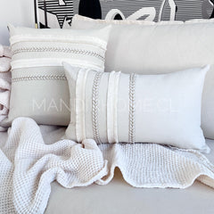 Funda de Cojín Aurora Crudo Cuadrada