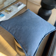 Funda de Cojín Pestaña Azul Cuadrada