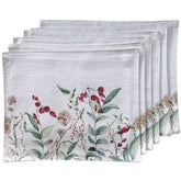 SET 6 Individuales Granada Tela Repelente y Antimanchas