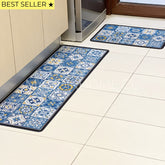 ¡NEW! Set Alfombras de Cocina Marina Azul Antideslizante y Absorbente
