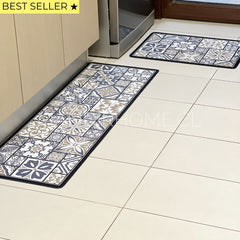 Set Alfombras de Cocina Trigo Antideslizante y Absorbente | Anticharcos y Lavables