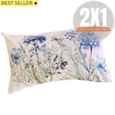 Fundas de Cojín Estampadas Hortensias Rectangular Interior y Exterior | Mandir Home