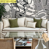 SET 5 FUNDAS PREMIUM LINO YUTE Y PESTAÑA VERDE + REGALO