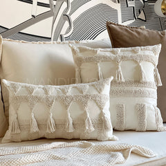 Funda de Cojín Tribu Crudo Rectangular