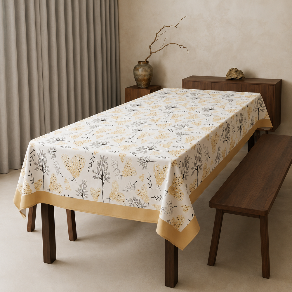 Mantel antimanchas Mariposas Beige | lavable y sin plancha - Mandir Home
