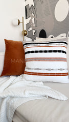 ¡Queda 1! Funda de Cojín Terciopelo Costuras Líneas Cuadrada