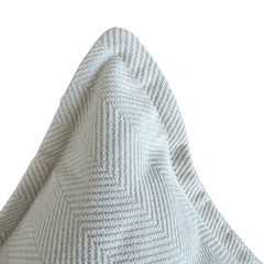 Funda de Cojín Pestaña Crudo Cuadrada