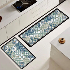¡NEW! Set Alfombras de Cocina Verde Azulejos Antideslizante y Absorbente