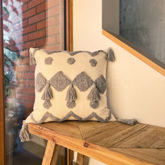 Funda de Cojín Tribu Gris Cuadrado