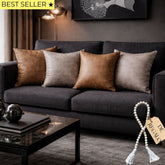 SET 4 FUNDAS ECOCUERO PREMIUM CAMEL Y BEIGE + CUENTA GRATIS