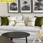 SET 5 FUNDAS PREMIUM VERDE FRANJA + CUENTA GRATIS