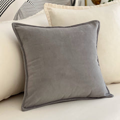 Funda de Cojín Esencia Pestaña Gris Cuadrada - Mandir Home