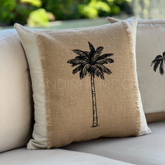 Funda Bohemia Palma 2 Yute Cuadrada - Mandir Home