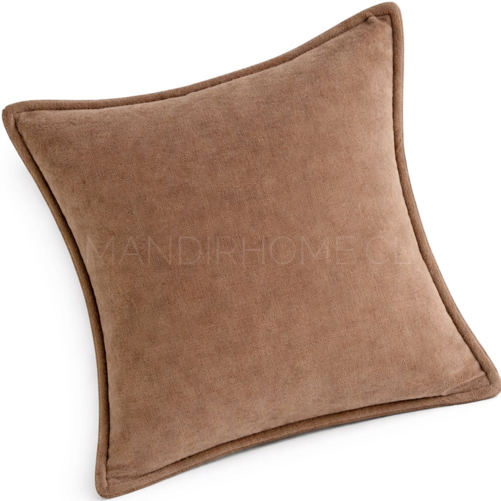 Funda de Cojín Esencia Pestaña Beige Cuadrada - Mandir Home