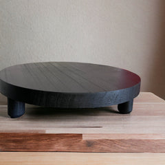 Bandeja Alzador Madera Negra 25x6 cms