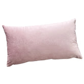 Funda de Cojín Velvet Liso Rosado Pastel Rectangular