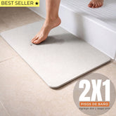Alfombra baño piedra diatomita ultra absorvente