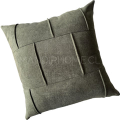 Funda de Cojín Puro Verde Botella Cuadrada