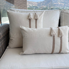 Funda Bohemia Simona Rústico Yute Rectangular