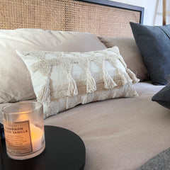 Funda de Cojín Tribu Crudo Rectangular