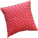 ¡Quedan 2! Funda Cojín Gamuza Entrelazado Naranjo Cuadrada