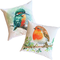 Funda de Cojín Ave Colección Naranjo