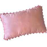 ¡Quedan 3! Funda de Cojín Velvet Pompón Rosado Rectangular