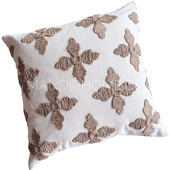 Funda de Cojín Natural Rústico Arpillera Cruceta Cuadrada 45x45cms