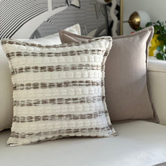 Cojín Decorativo Arena Beige Texturizado 45x45 cm | Cojín Estilo Natural