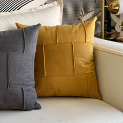 Funda de Cojín Puro Camel Cuadrada