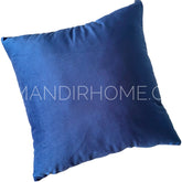Funda de Cojín Velvet Liso Azul