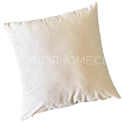 Funda de Cojín Velvet Liso Crudo